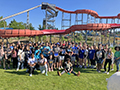  Kenmore West musicians post at Darien Lake after music festival